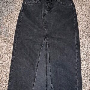 H&M Black Denim Skirt